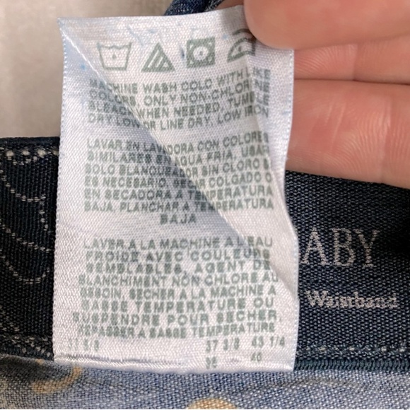 Wrangler Q Baby Med Wash Mid Rise Straight Leg Jeans 7/8 - Picture 13 of 16